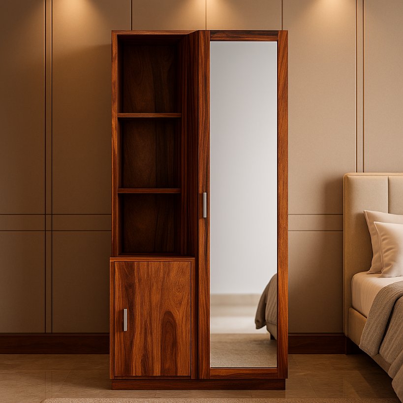 Aangan Compact Mirror Wardrobe