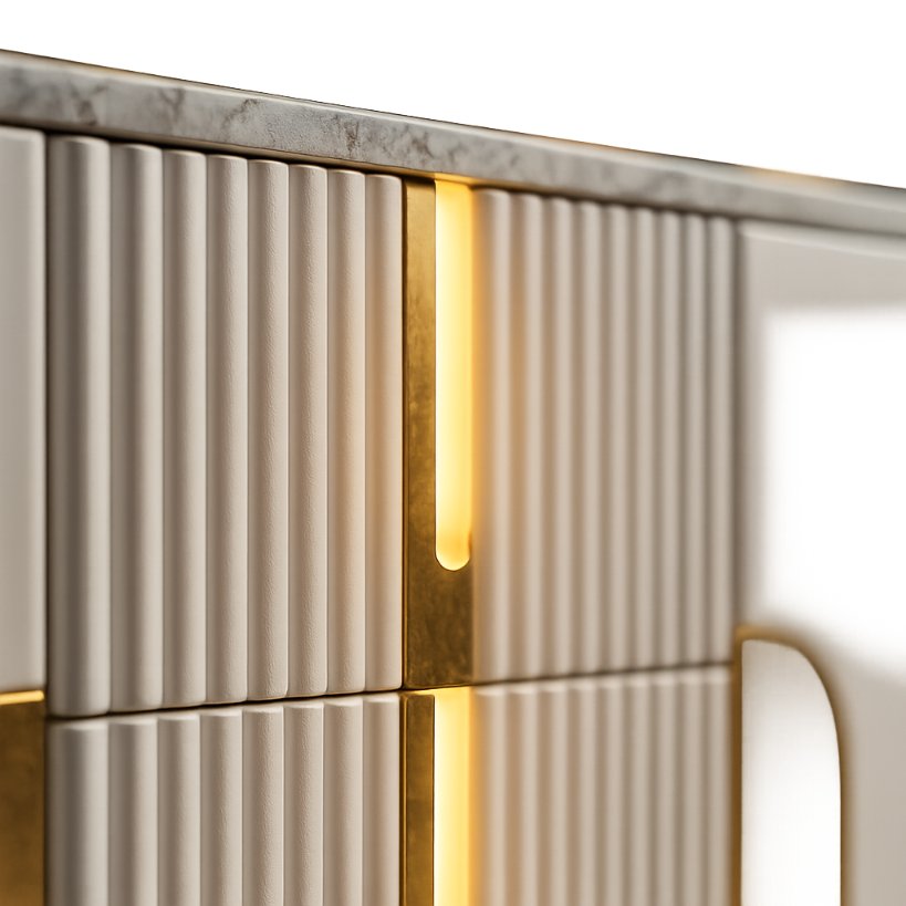 Aangan Luxe Floral LED Wall Console