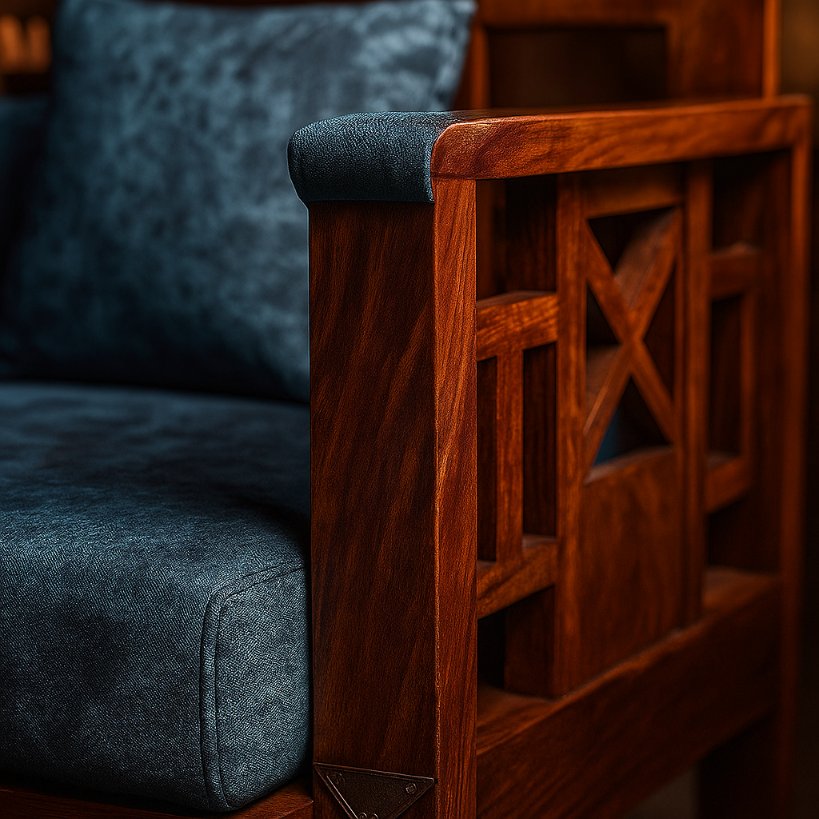 Aangan Classic X-Back Sofa Set