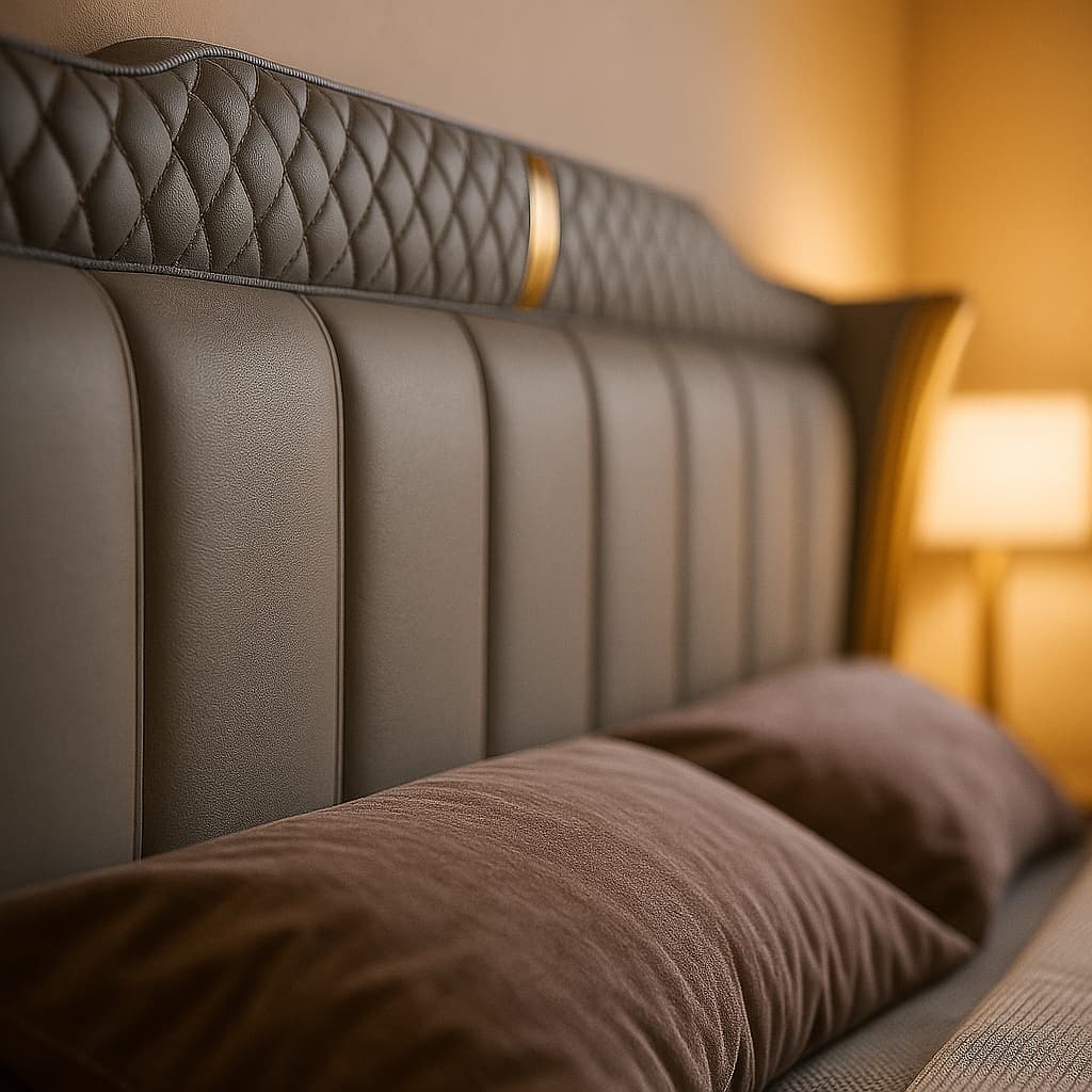 Aangan “Imperial Luxe Wingback Quilted Bed” – Premium King Size