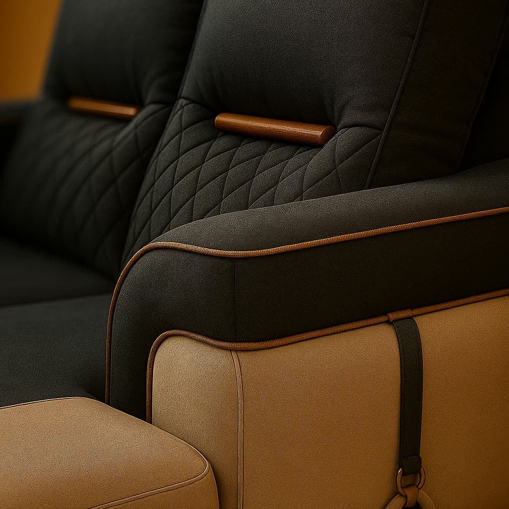 Aangan DualTone Luxe 7-Seater Corner Sofa