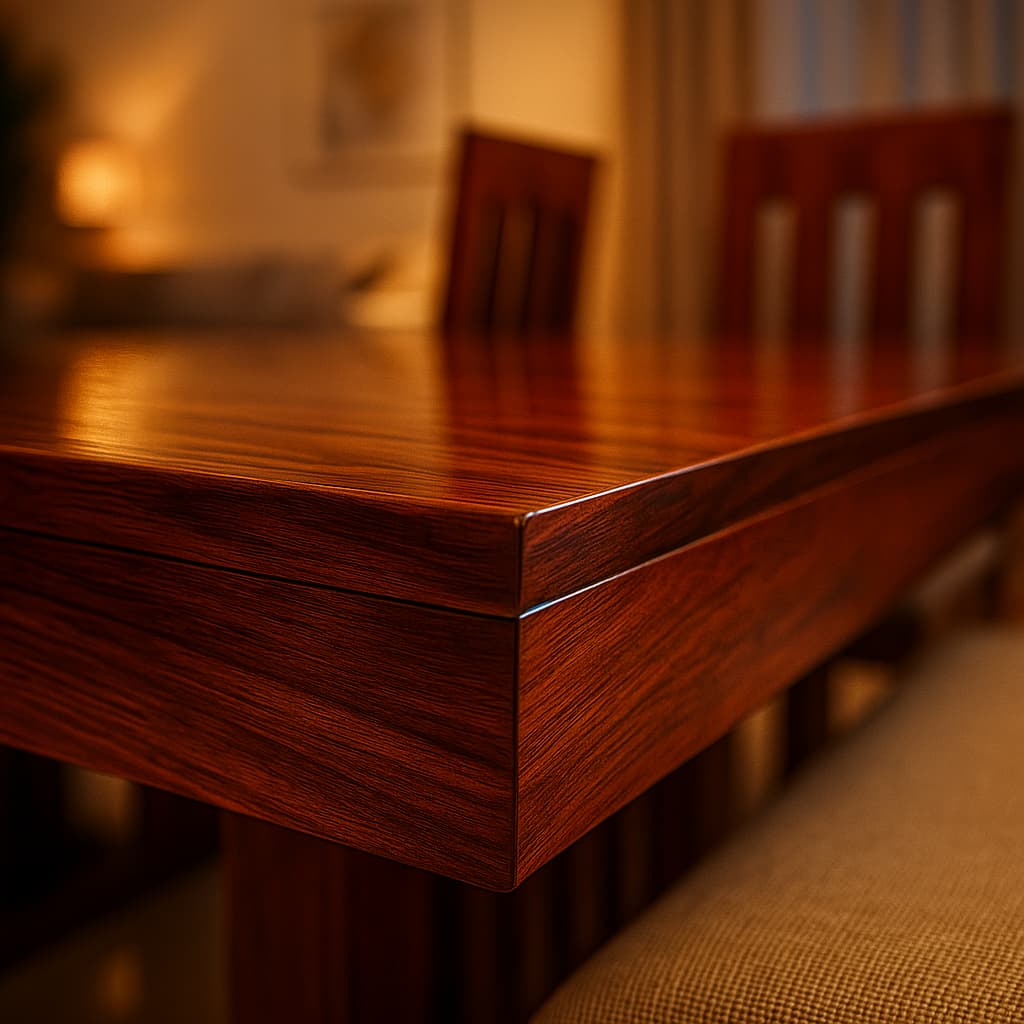 AANGAN Contemporary Solid Wood Dining Table With Bench & Chair Set (6-Seater)