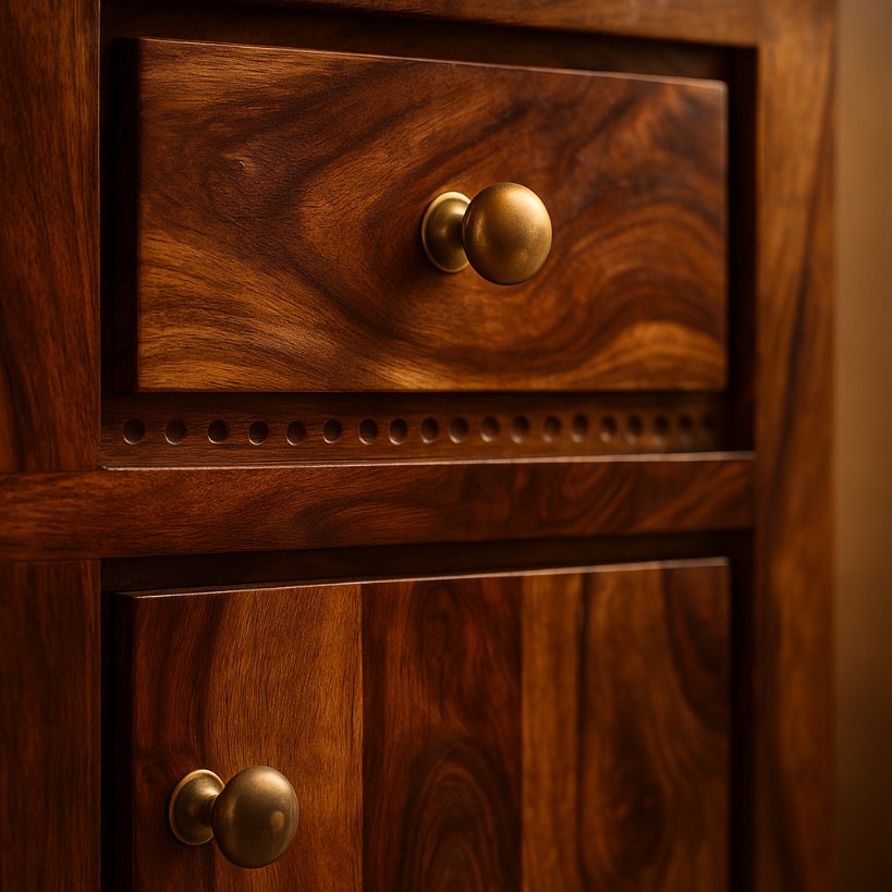 Aangan Classic Solid Wood Storage Cabinet