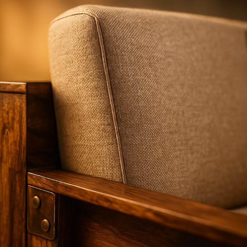 Aangan Modern Solid Wood Sofa Set