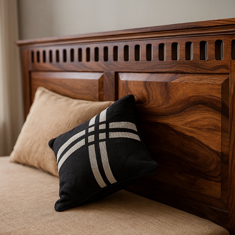 Aangan Classic Slatted Sheesham Bed