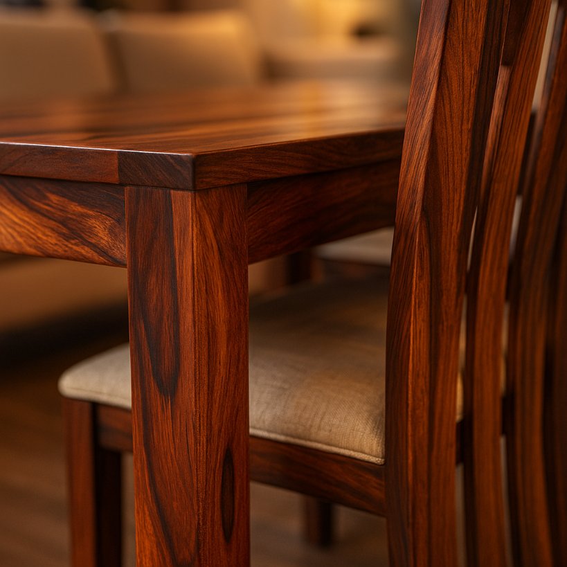 Aangan Contemporary Sheesham Dining Set – 6 Seater