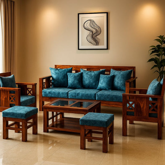 Aangan Classic X-Back Sofa Set