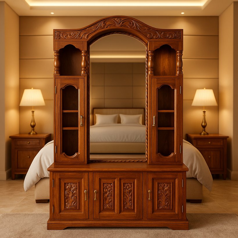 Aangan Royal Carved Dresser Unit