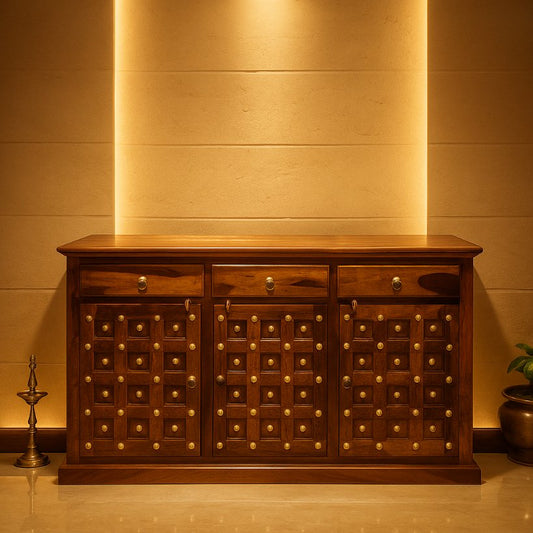 Aangan Heritage Brass-Dot Sideboard