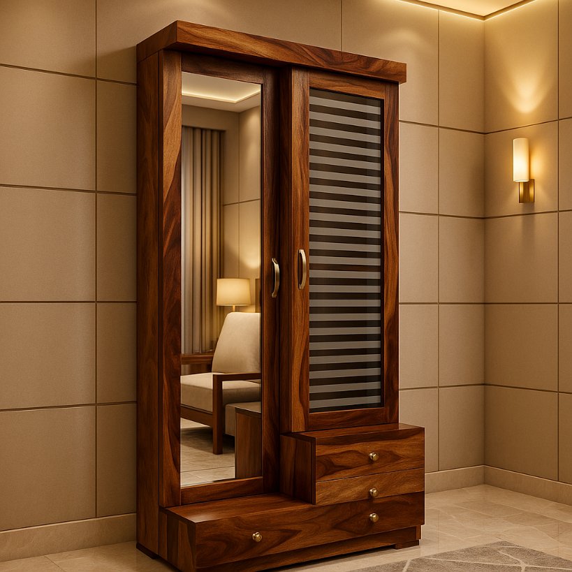 Aangan Sliding Mirror Wardrobe