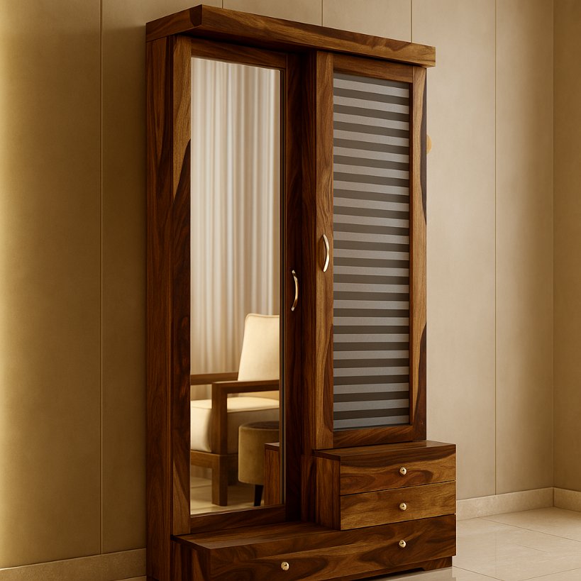 Aangan Sliding Mirror Wardrobe