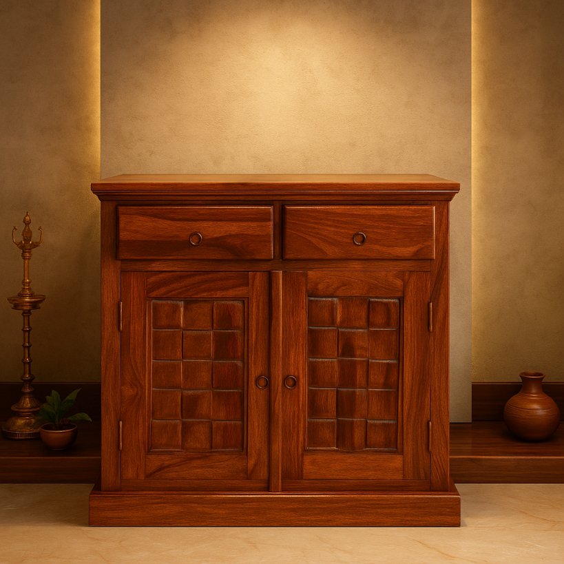 Aangan Hand-Carved Classic Sideboard