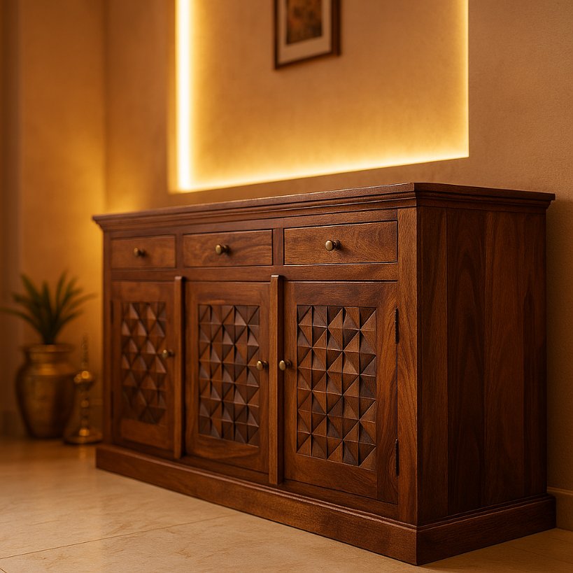 Aangan Geometric Heritage Sideboard