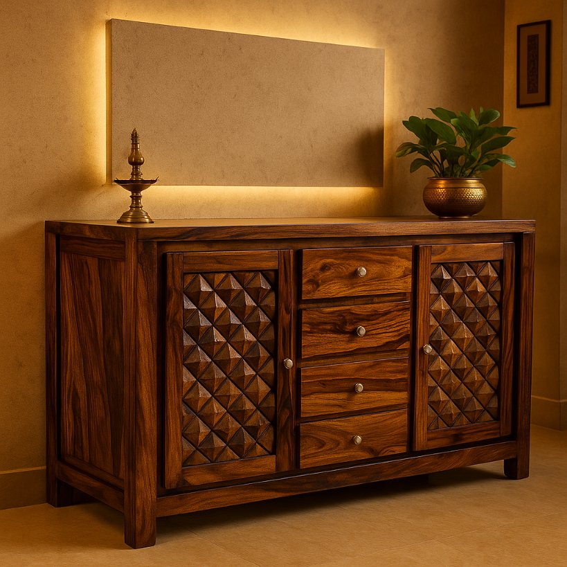 Aangan Royale Geometric Sideboard