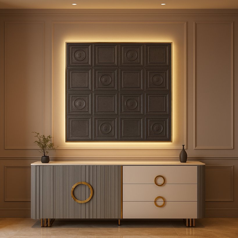 Aangan Modern LED Wall Console