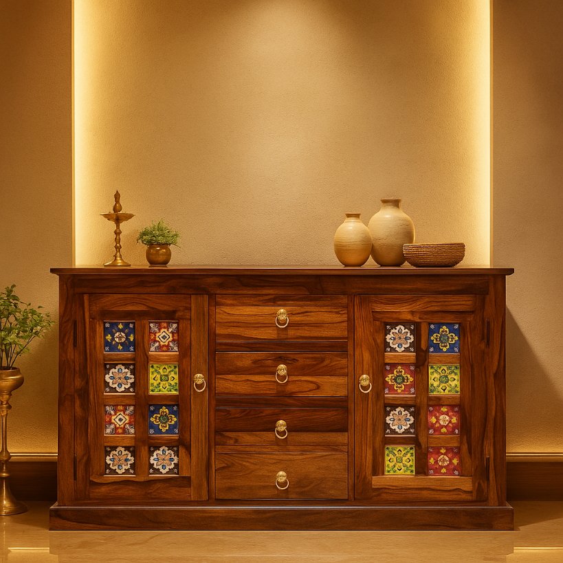 Aangan Premium Ceramic-Tile Sideboard