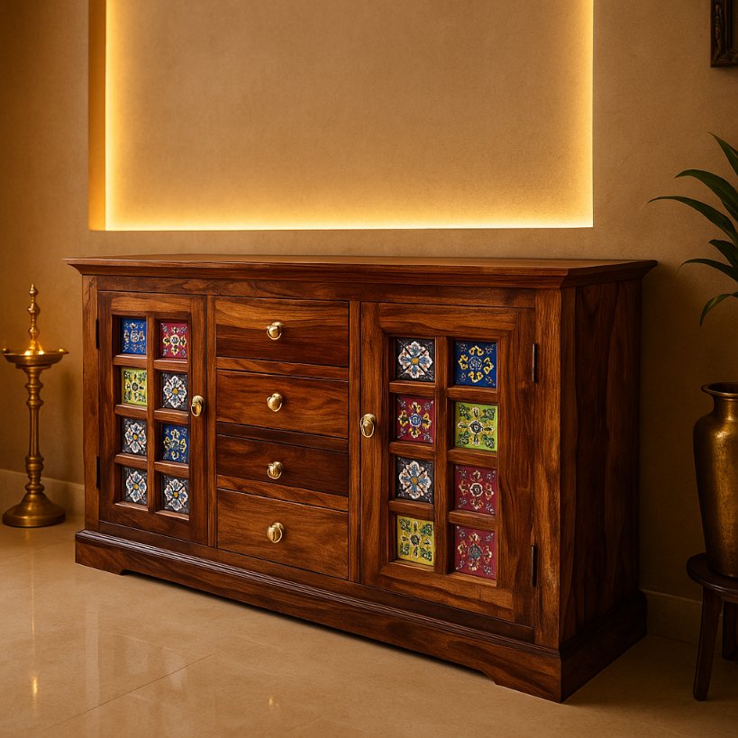 Aangan Premium Ceramic-Tile Sideboard