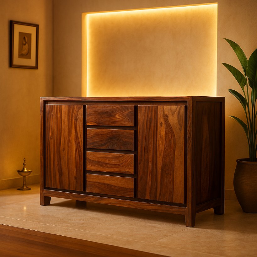 Aangan Classic Solid Wood Sideboard