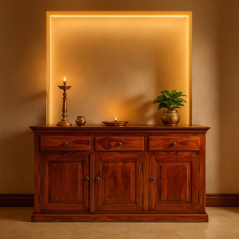 Aangan Classic Solid Wood Sideboard