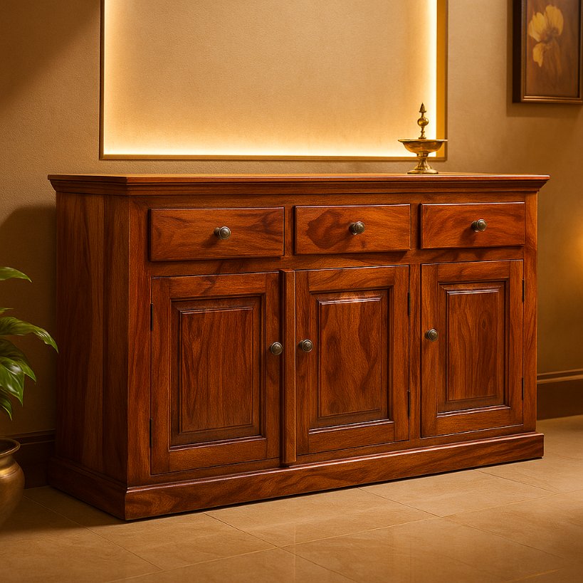 Aangan Classic Solid Wood Sideboard