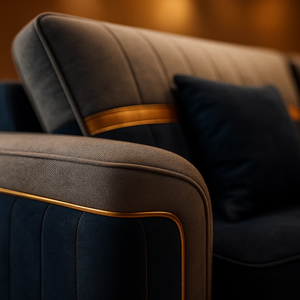 Aangan BlueFusion 7-Seater Premium Corner Sofa