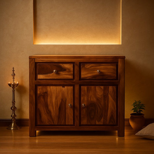 Aangan Classic Solid Wood Storage Cabinet