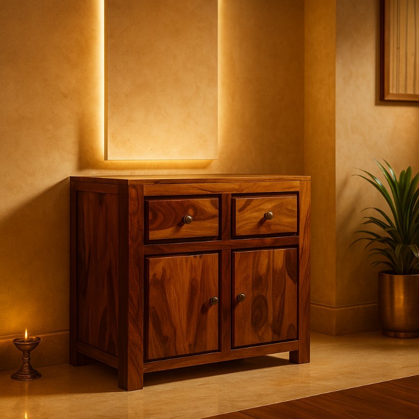 Aangan Classic Solid Wood Storage Cabinet
