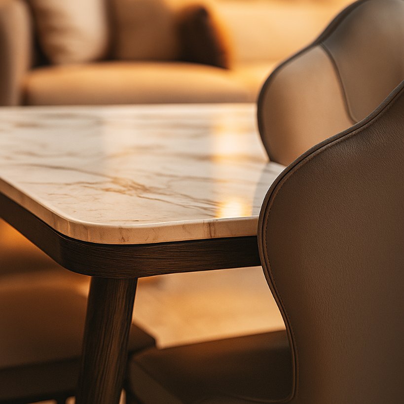 Aangan Modern Luxe 6-Seater Dining Set