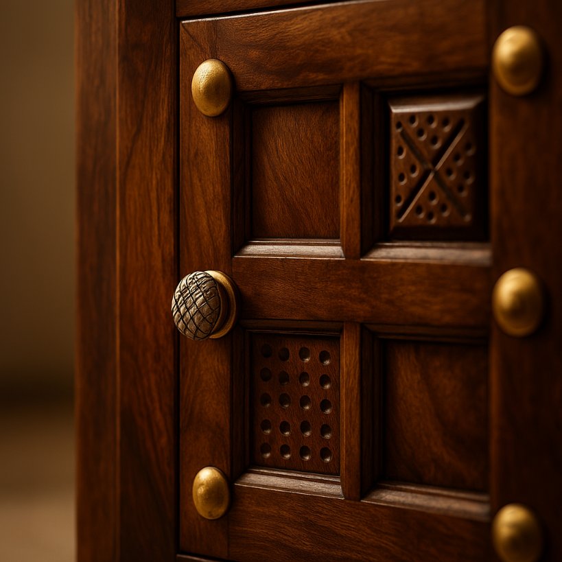 Aangan Handcrafted Brass & Tile Sideboard