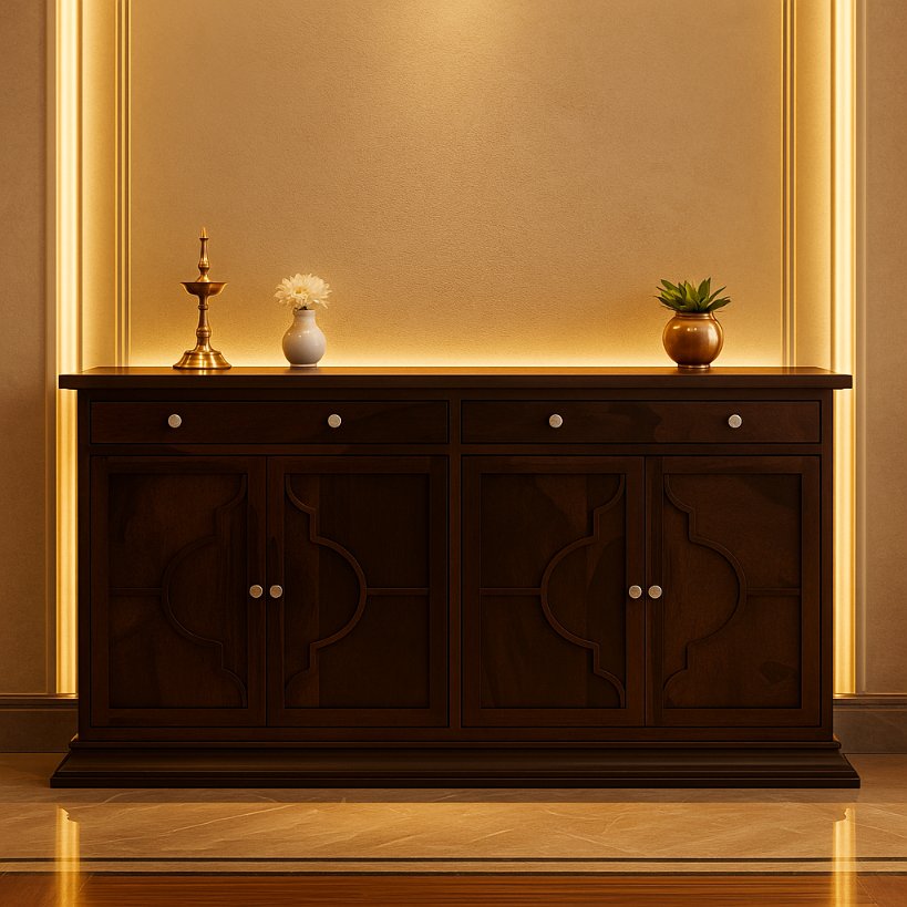 Aangan Classic Dark Wood Sideboard