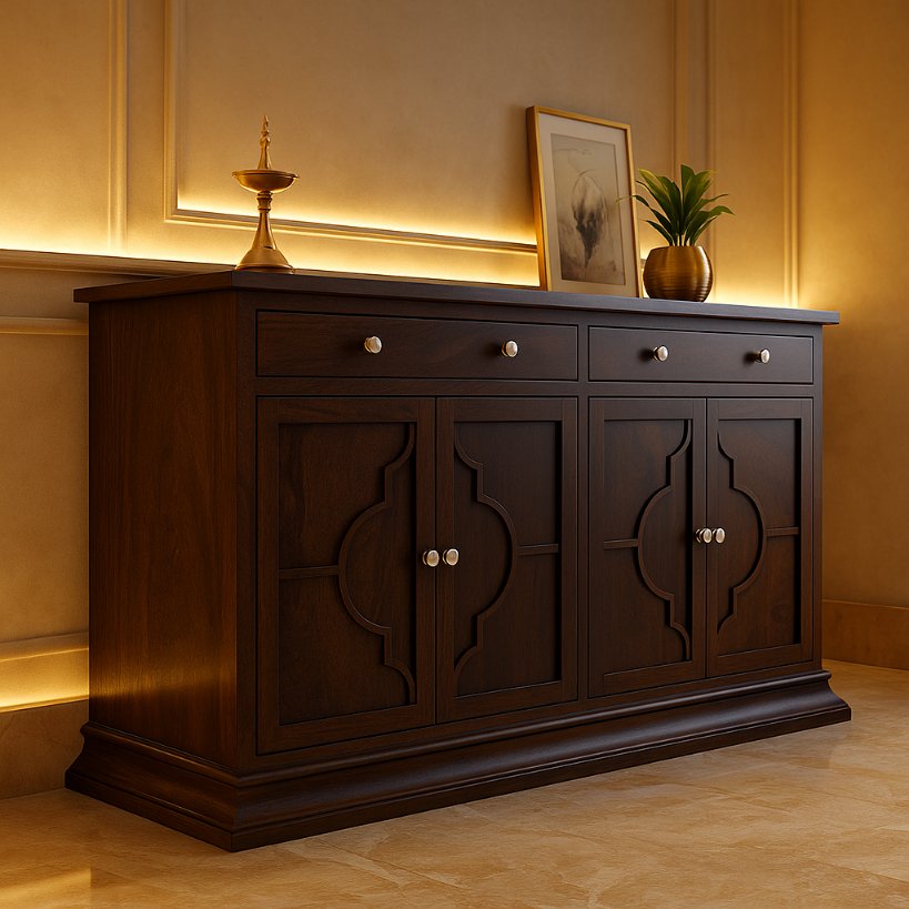 Aangan Classic Dark Wood Sideboard