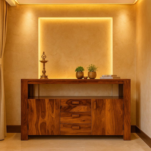 Aangan Contemporary Sheesham Console Sideboard