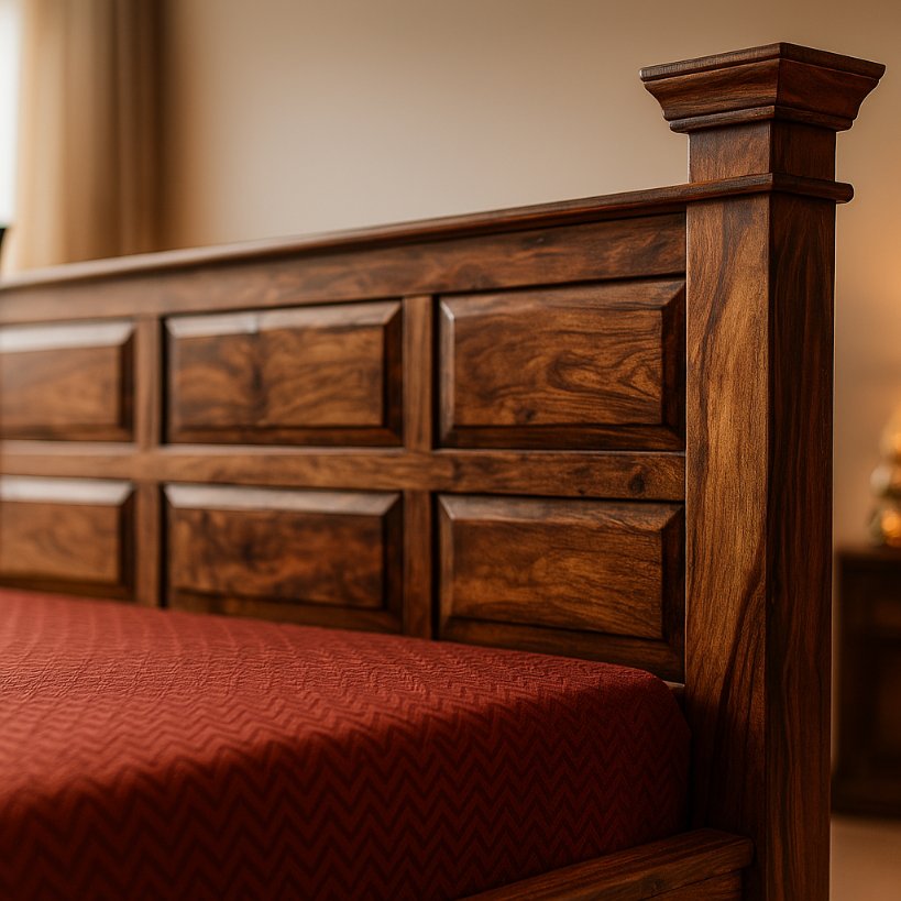 Aangan Classic Royal Panel Bed