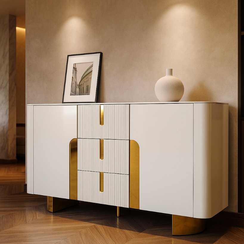 Aangan Luxe Floral LED Wall Console